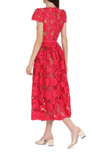 Load image into Gallery viewer, Floral macramé-lace dress
