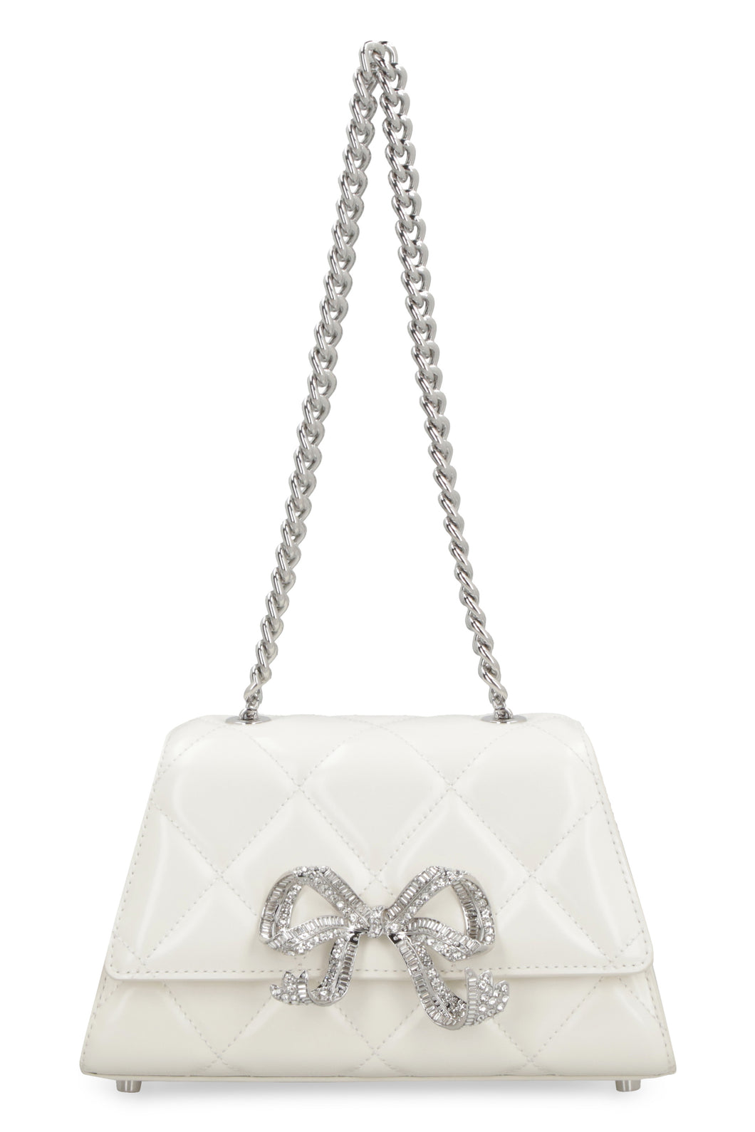 Bow leather shoulder bag