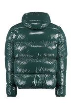 Load image into Gallery viewer, Hooded shiny down jacket
