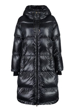 Load image into Gallery viewer, Long hooded down jacket
