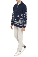 Load image into Gallery viewer, High collar zipped cardigan
