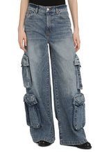 Load image into Gallery viewer, Cargo baggy jeans
