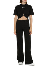 Load image into Gallery viewer, Cotton crop top with logo
