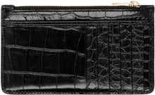 Load image into Gallery viewer, Willow logo detail leather card holder
