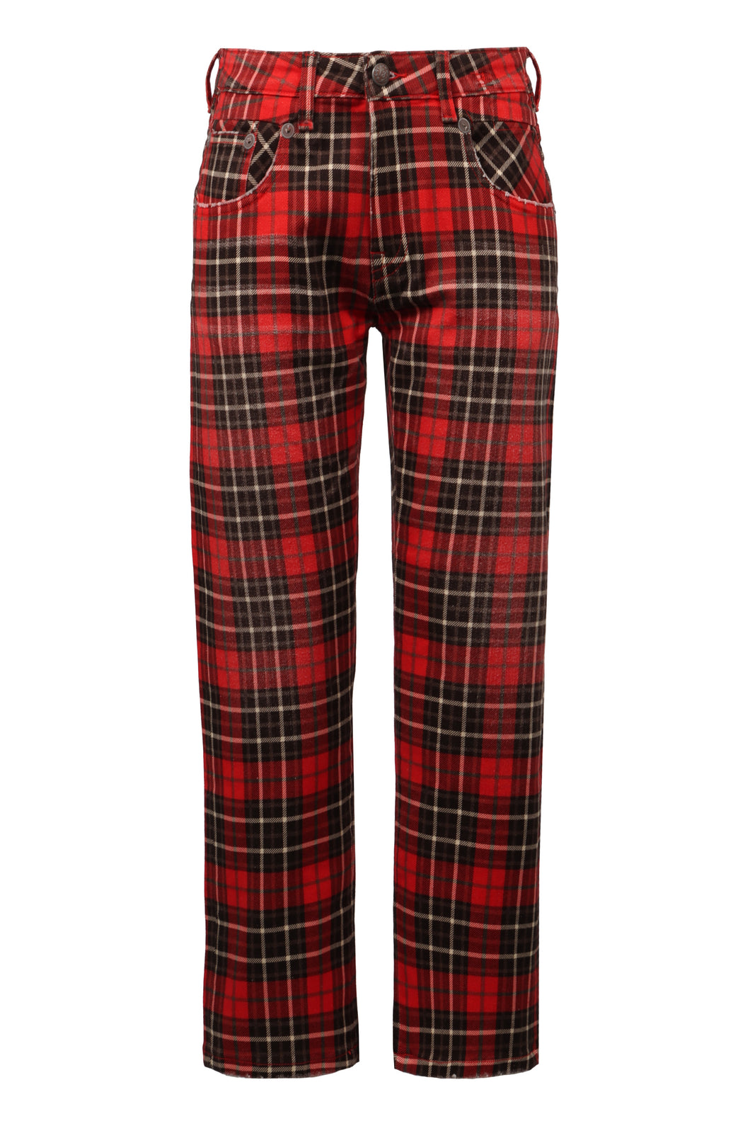 Printed cotton trousers