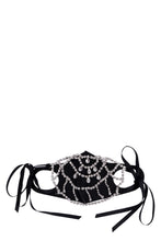 Load image into Gallery viewer, Fabric mask with crystals

