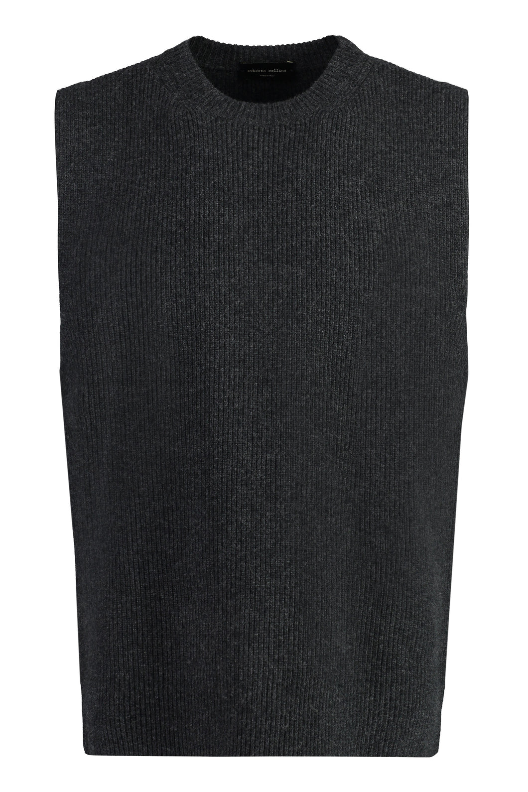 Knitted wool vest