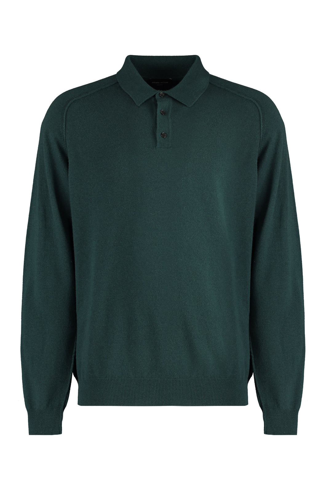Knitted wool polo shirt