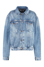Load image into Gallery viewer, Bleach wash denim jacket
