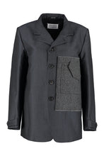 Load image into Gallery viewer, Wool single-breasted blazer
