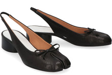 Load image into Gallery viewer, Tabi leather slingback pumps
