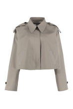Load image into Gallery viewer, Short cotton trench coat
