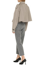 Load image into Gallery viewer, Short cotton trench coat
