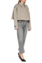 Load image into Gallery viewer, Short cotton trench coat
