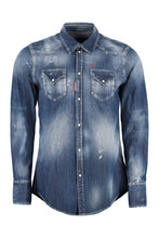 Load image into Gallery viewer, Classic Western long-sleeve denim shirt
