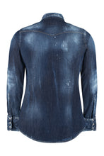 Load image into Gallery viewer, Stone washed denim shirt
