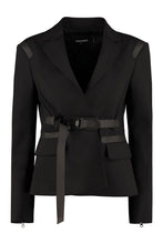Load image into Gallery viewer, Belted waist blazer
