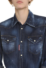 Load image into Gallery viewer, Stone washed denim shirt
