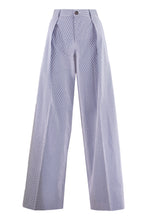 Load image into Gallery viewer, Cotton wide leg trousers
