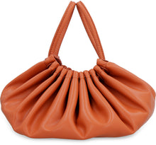 Load image into Gallery viewer, Scrunch faux leather bucket bag
