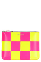 Load image into Gallery viewer, Logo detail flat leather pouch
