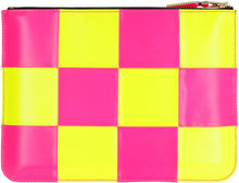 Load image into Gallery viewer, Logo detail flat leather pouch
