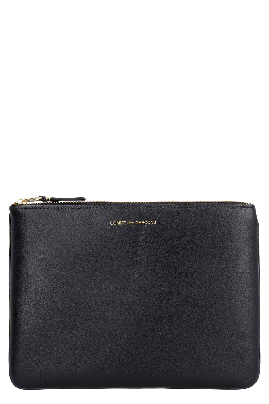Leather flat pouch
