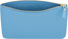 Load image into Gallery viewer, Logo detail flat leather pouch
