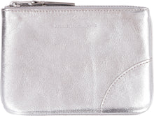 Load image into Gallery viewer, Logo detail flat leather pouch
