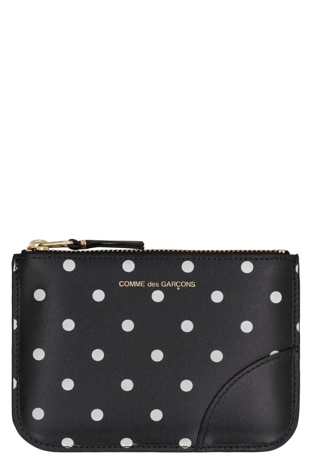 Leather flat pouch
