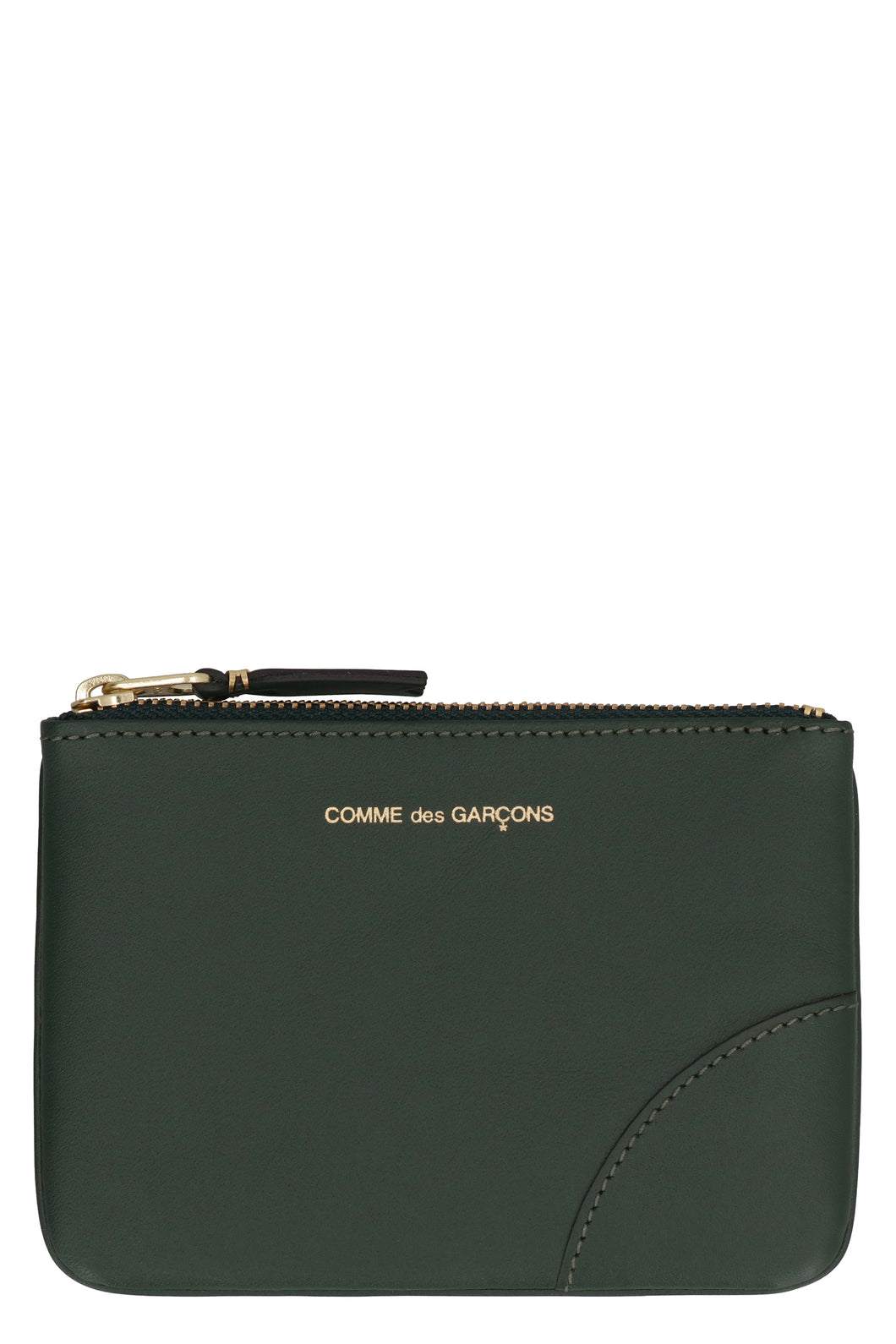 Leather flat pouch