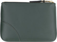 Load image into Gallery viewer, Logo detail flat leather pouch
