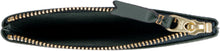 Load image into Gallery viewer, Logo detail flat leather pouch
