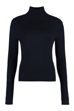 Load image into Gallery viewer, Sax Ribbed turtleneck sweater
