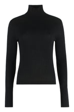 Load image into Gallery viewer, Sax ribbed turtleneck sweater
