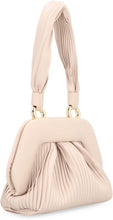 Load image into Gallery viewer, Gea Plissè vegan leather clutch
