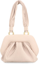 Load image into Gallery viewer, Gea Plissè vegan leather clutch
