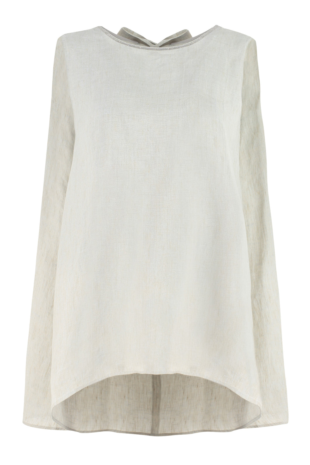 Sleeveless linen top