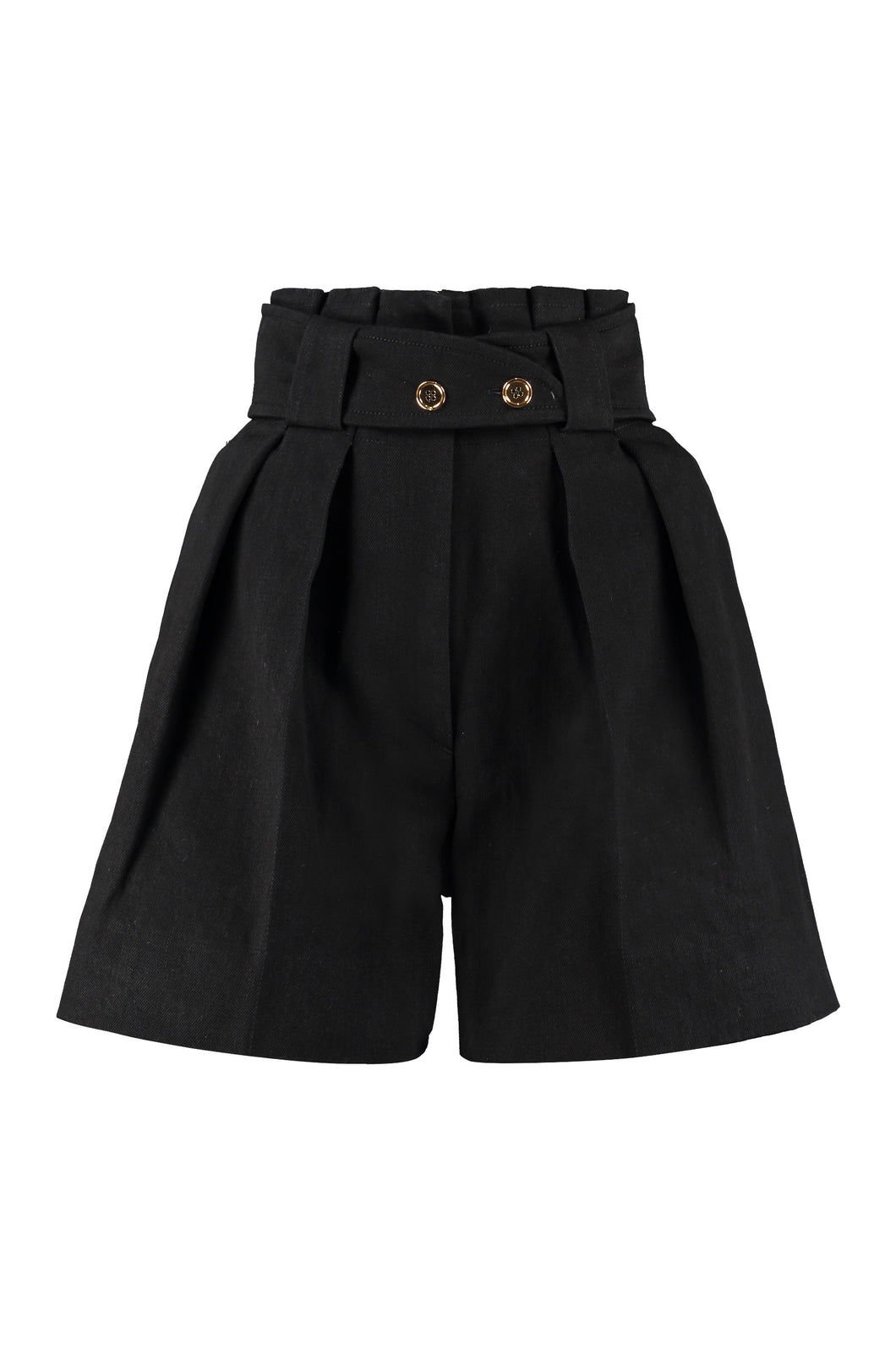 High-rise cut-off denim shorts