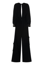 Load image into Gallery viewer, Belted velvet jumpsuit
