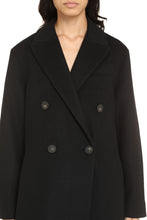 Load image into Gallery viewer, Wool blend double-breasted coat

