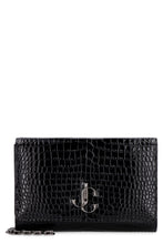 Load image into Gallery viewer, Candy croco-print leather clutch
