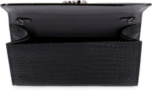 Load image into Gallery viewer, Candy croco-print leather clutch

