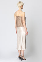 Load image into Gallery viewer, Satin midi skirt
