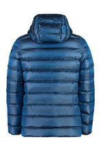 Load image into Gallery viewer, Hooded techno fabric down jacket
