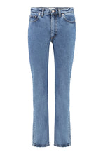 Load image into Gallery viewer, 5-pocket straight-leg jeans
