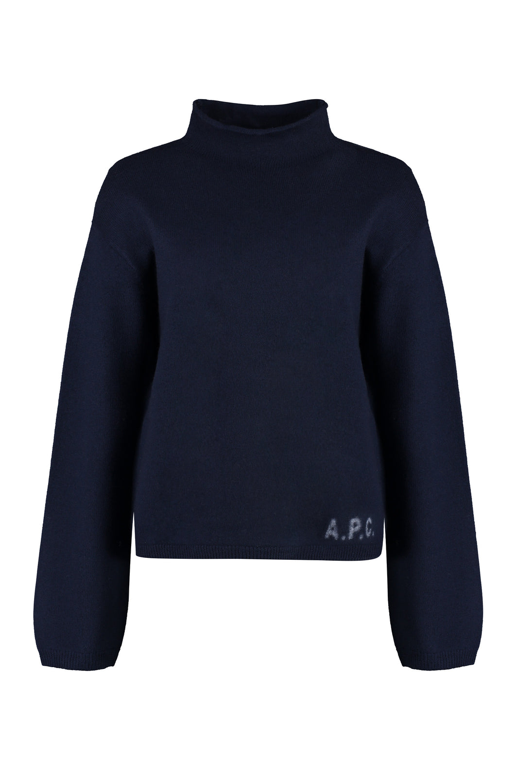 Virgin wool turtleneck sweater