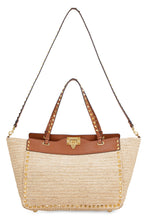Load image into Gallery viewer, Valentino Garavani - Rockstud raffia tote bag
