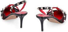 Load image into Gallery viewer, Valentino Garavani - Rockstud Alcove Studded leather slingback pumps
