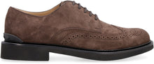 Load image into Gallery viewer, Suede lace-up Derby shoes
